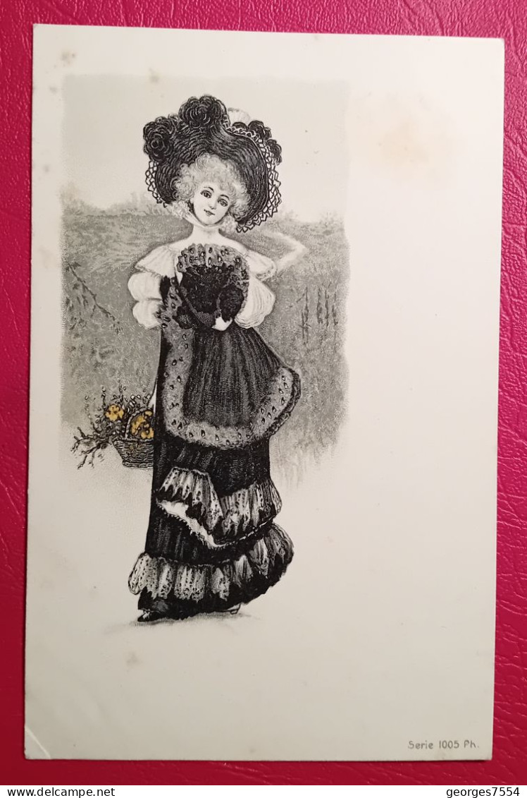Illustrateur  - JEUNE FEMME ART NOUVEAU 1900 - Voor 1900
