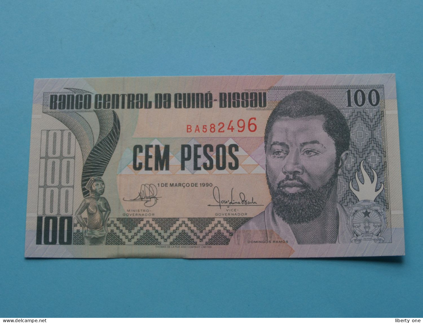 100 (Cem) Pesos (BB341250) 1990 > Banco Central Da Guiné-Bissau ( For Grade, Please See Photo ) UNC ! - Guinea–Bissau