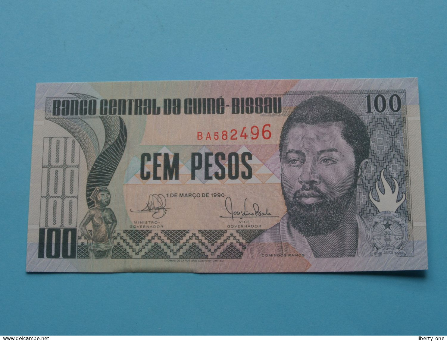 100 (Cem) Pesos (BB341250) 1990 > Banco Central Da Guiné-Bissau ( For Grade, Please See Photo ) UNC ! - Guinee-Bissau