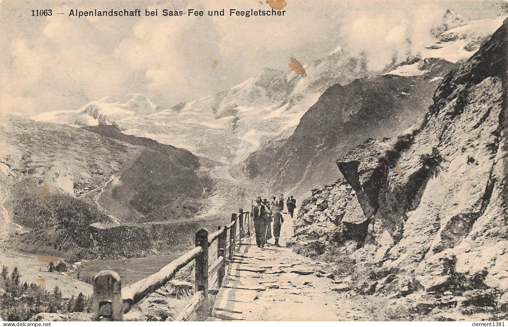 Alpenlandschaft Bei Saas Fee Feegletscher - Aubonne