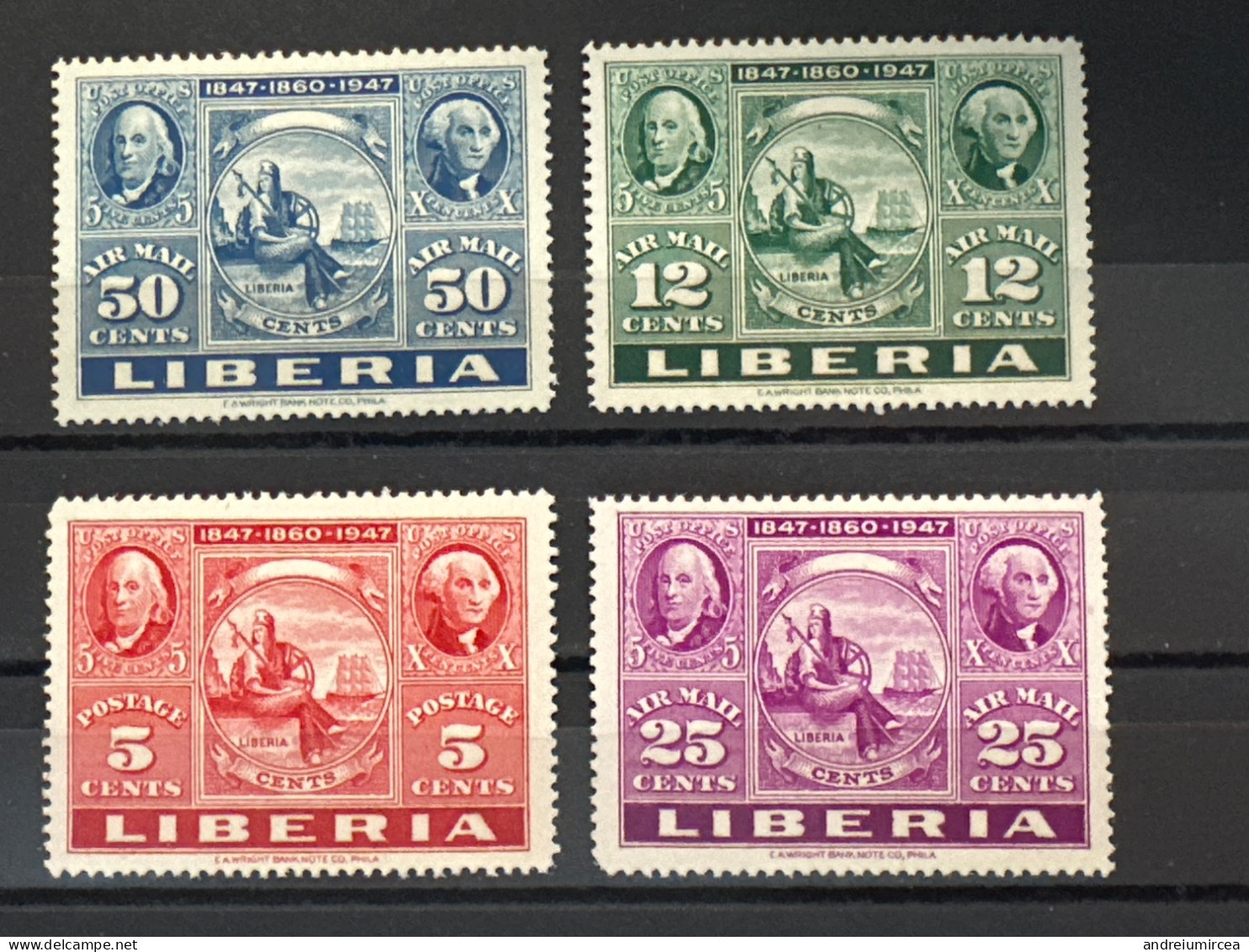 Liberia CIPEX 1947 MNH - Filatelistische Tentoonstellingen