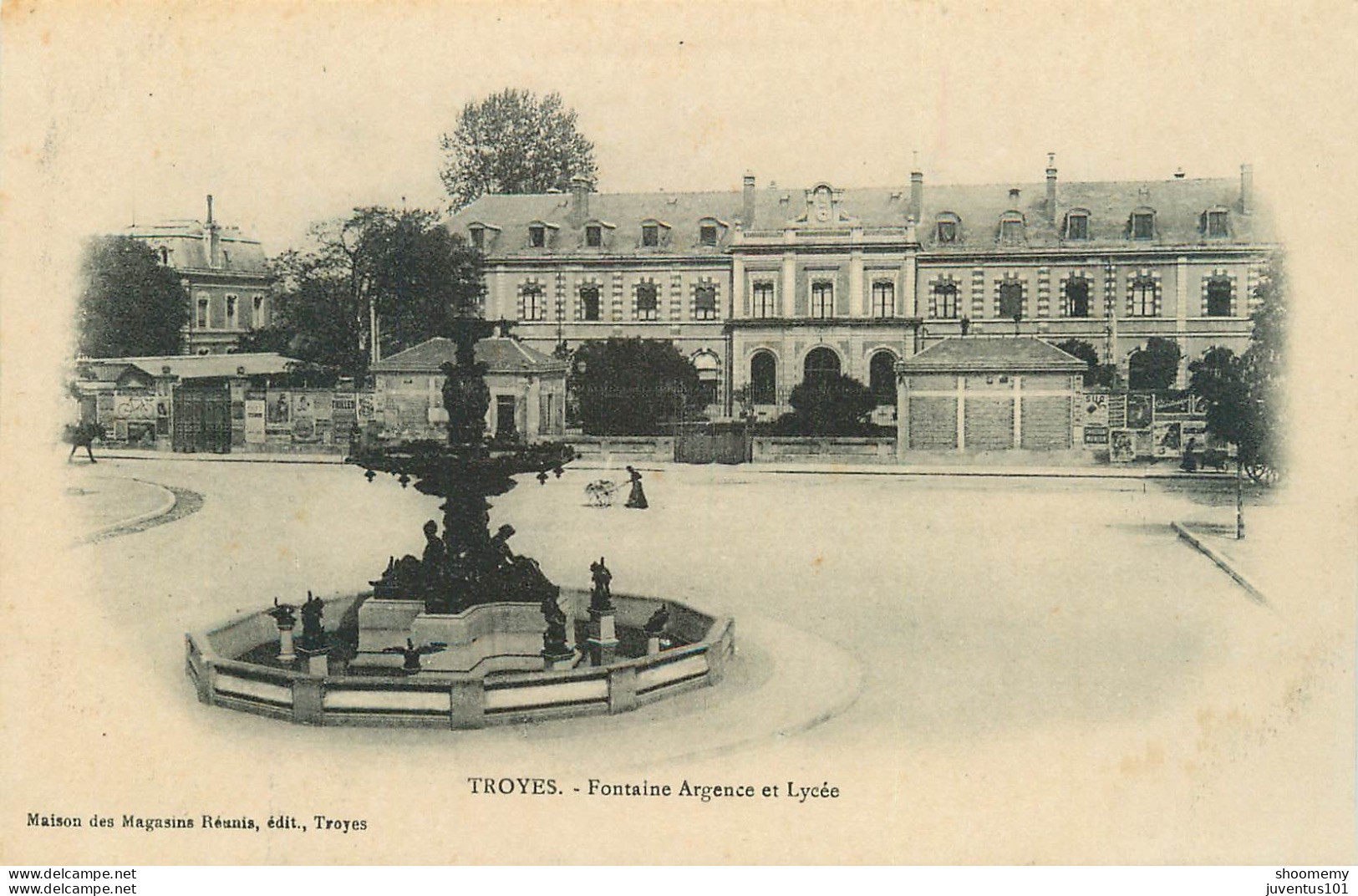 CPA Troyes-Fontaine Argence Et Lycée     L2322 - Troyes