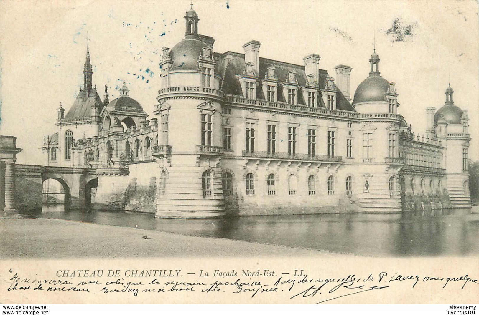 CPA Chateau De Chantilly-La Façade Nord Est-4-Timbre         L1652 - Chantilly