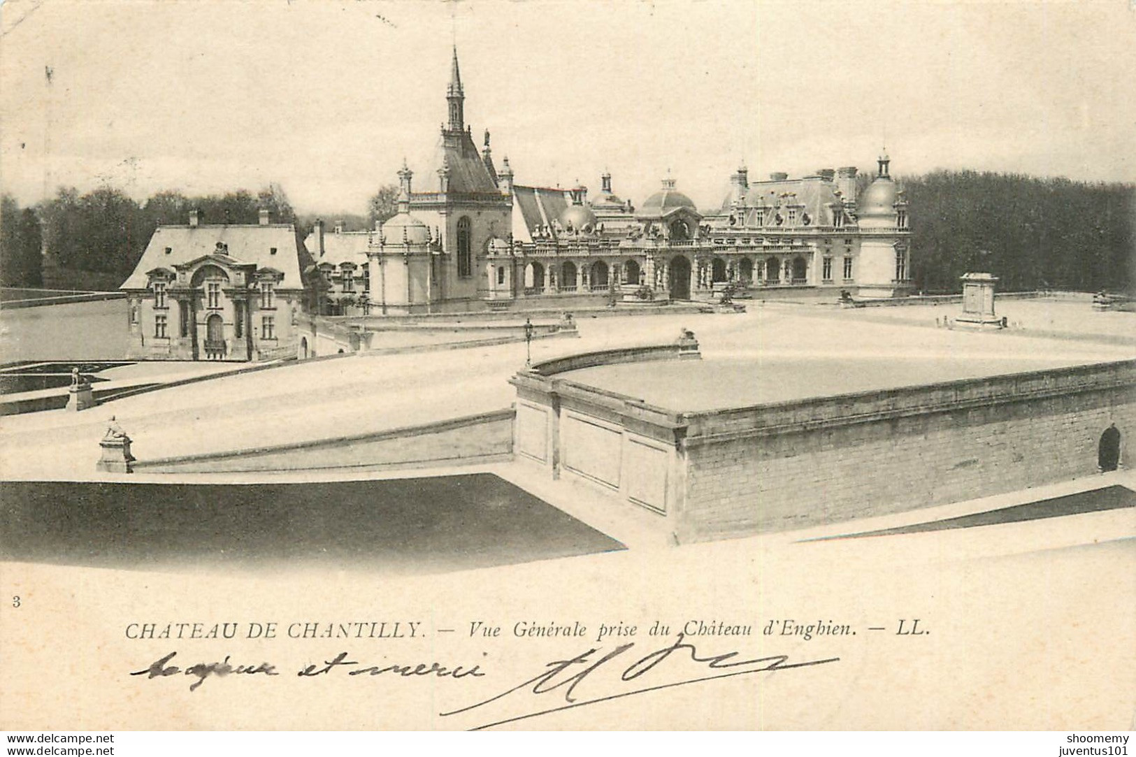 CPA Chateau De Chantilly-Vue Générale-3-Timbre         L1652 - Chantilly