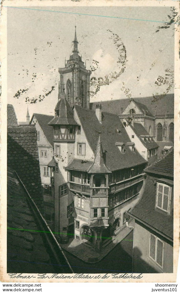 CPA Colmar-La Maison Pfister Et La Cathédrale-Timbre       L1657 - Colmar