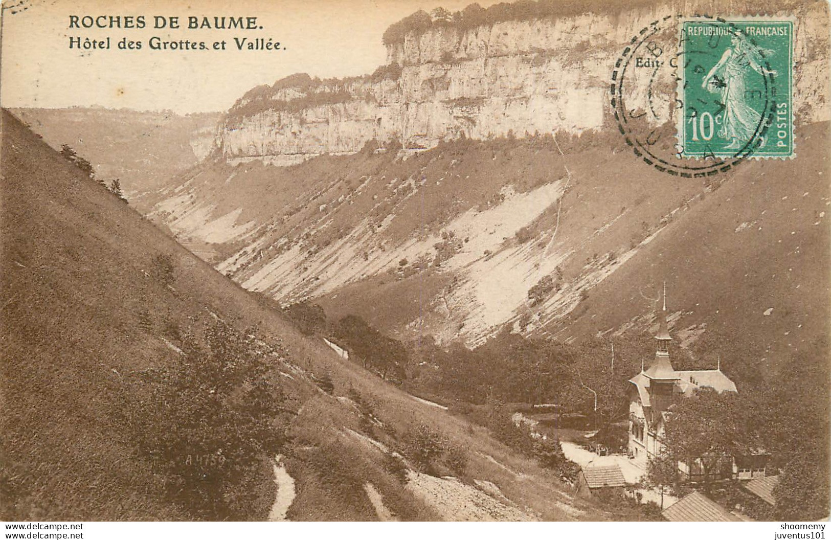 CPA Roches De Baume-Hôtel Des Grottes Et Vallée-Timbre         L2179 - Baume-les-Messieurs