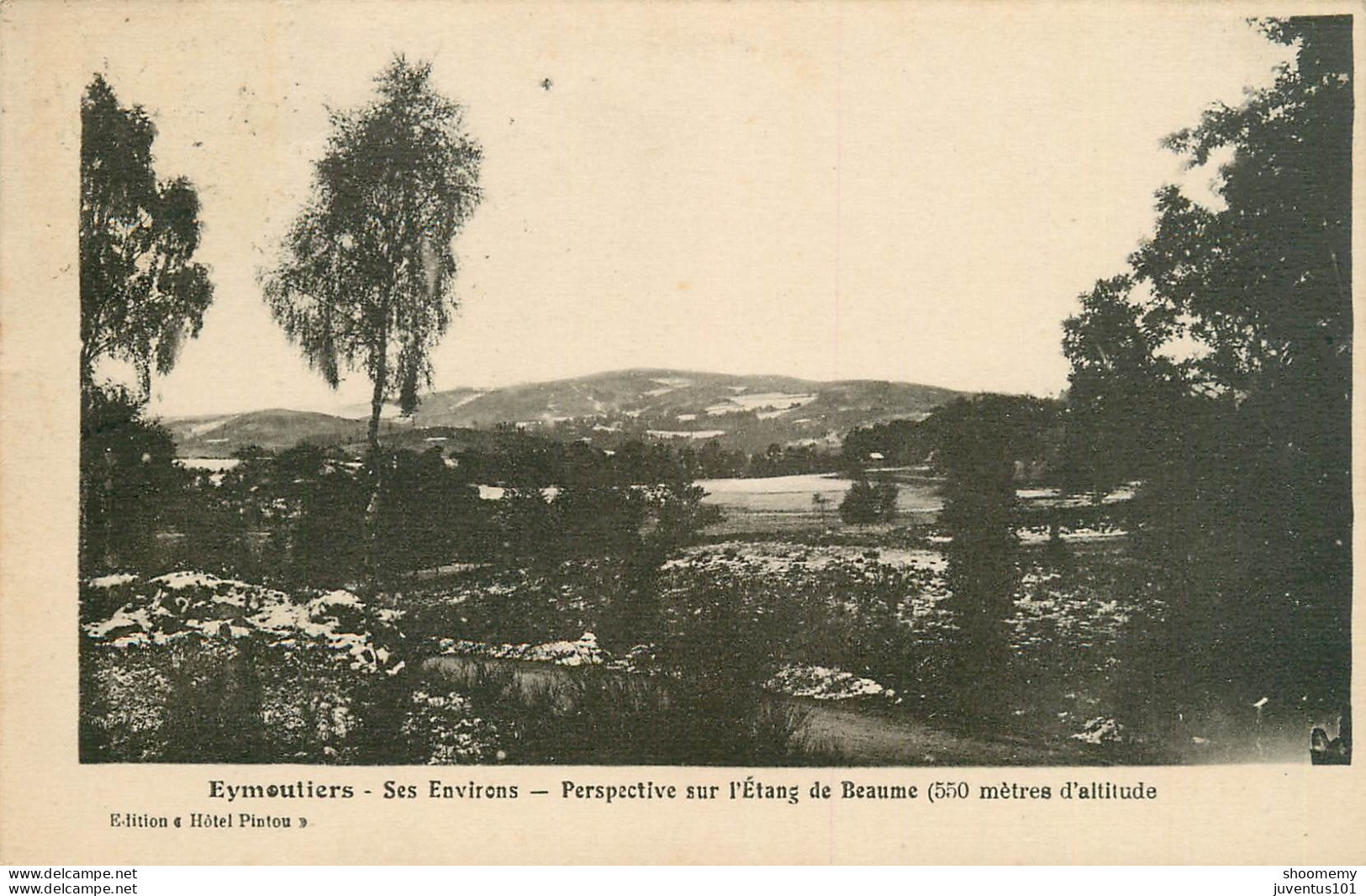 CPA Eymoutiers-Ses Environs-Perspective Sur L'étang De Beaume-Timbre     L2203 - Eymoutiers