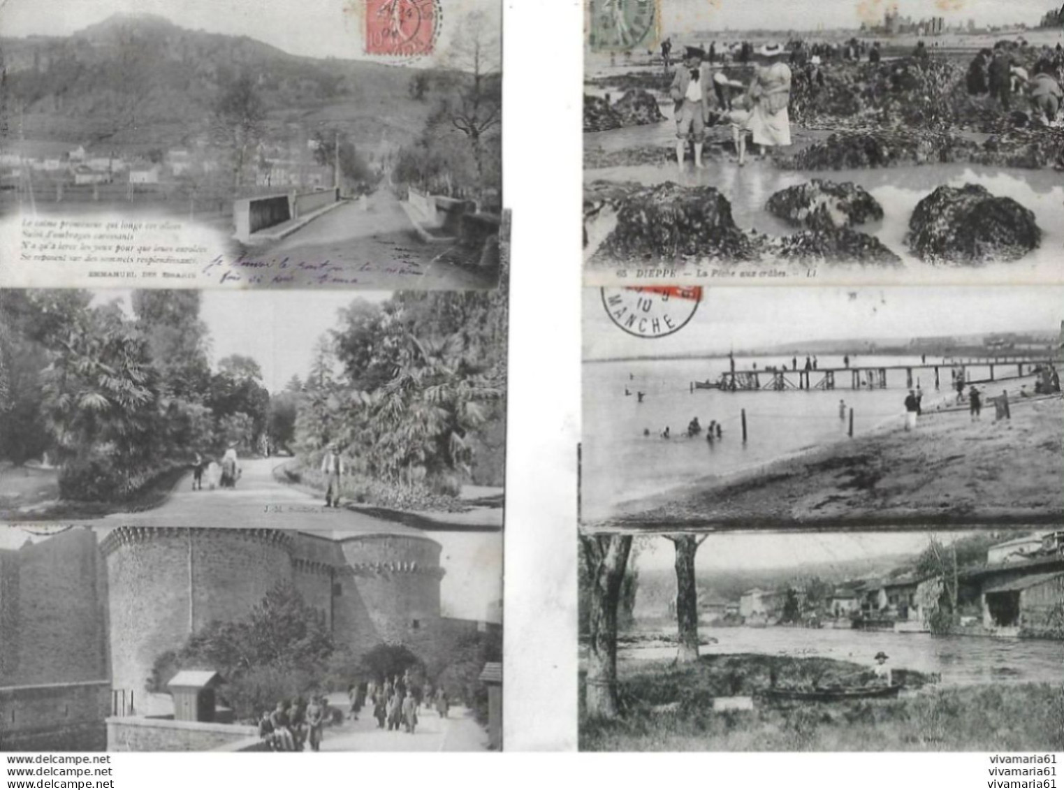 Lot De 60 Cartes Postales Anciennes En Bon état, Avec Des Animées. - 5 - 99 Postkaarten