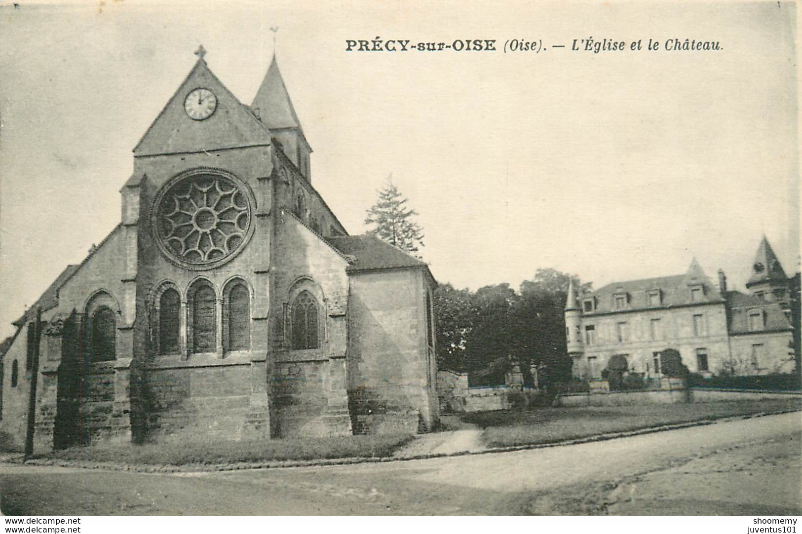 CPA Précy Sur Oise-L'église Et Le Château     L1979 - Précy-sur-Oise