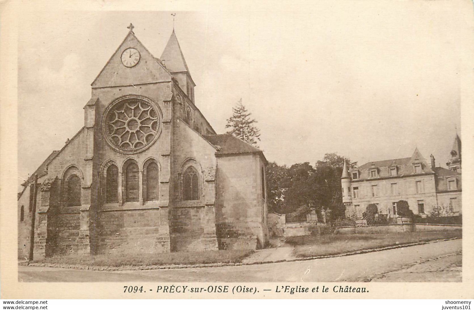 CPA Précy Sur Oise-L'église Et Le Château-7094     L1979 - Précy-sur-Oise