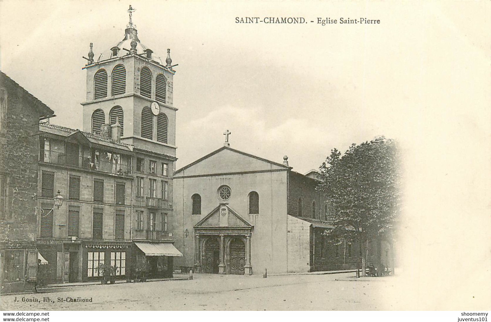 CPA Saint Chamond-Eglise Saint Pierre-Timbre       L1980 - Saint Chamond