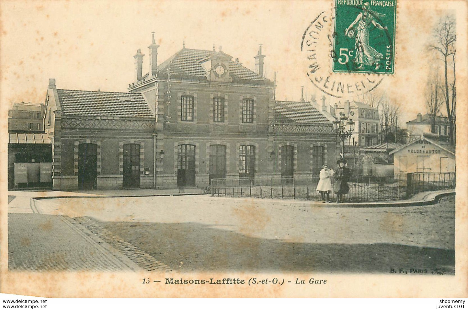 CPA Maisons Laffitte-La Gare-Timbre       L1980 - Maisons-Laffitte