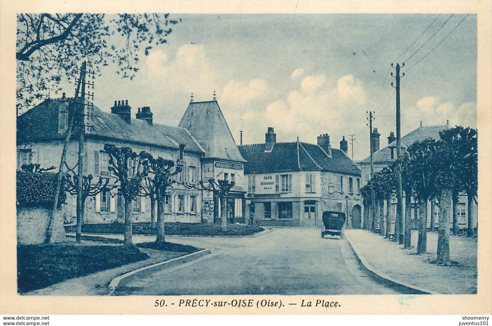 CPA Précy Sur Oise-La Place-50      L1981 - Précy-sur-Oise