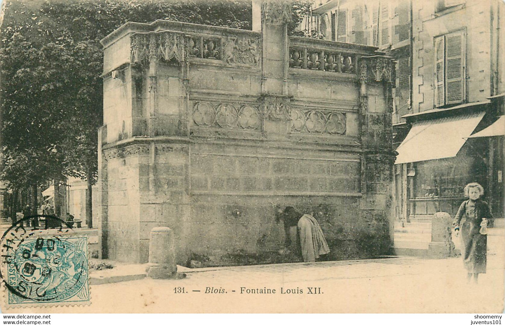CPA Blois-Fontaine Louis XII-Timbre     L1753 - Blois