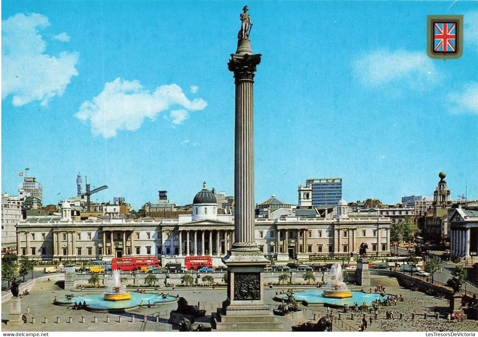 ROYAUME-UNI - London - Vue Sur Le Monument à Nelson Et Place De Trafalgar - Vue Générale - Animé - Carte Postale - Trafalgar Square