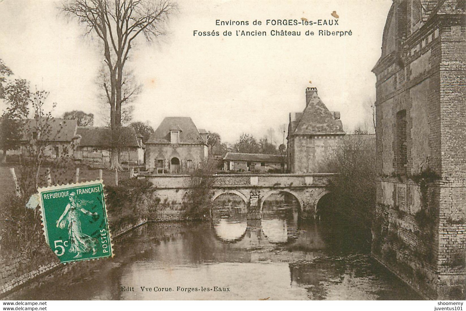 CPA Forges Les Eaux-Fossés De L'ancien Château De Riberpré-Timbre       L1281 - Forges Les Eaux