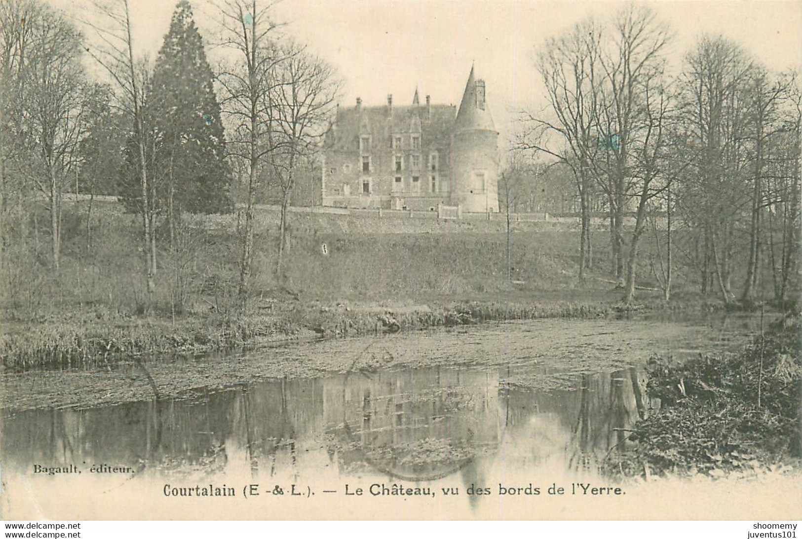 CPA Courtalain-Le Château, Vu Des Bords De L'Yerre-Timbre     L1829 - Courtalain