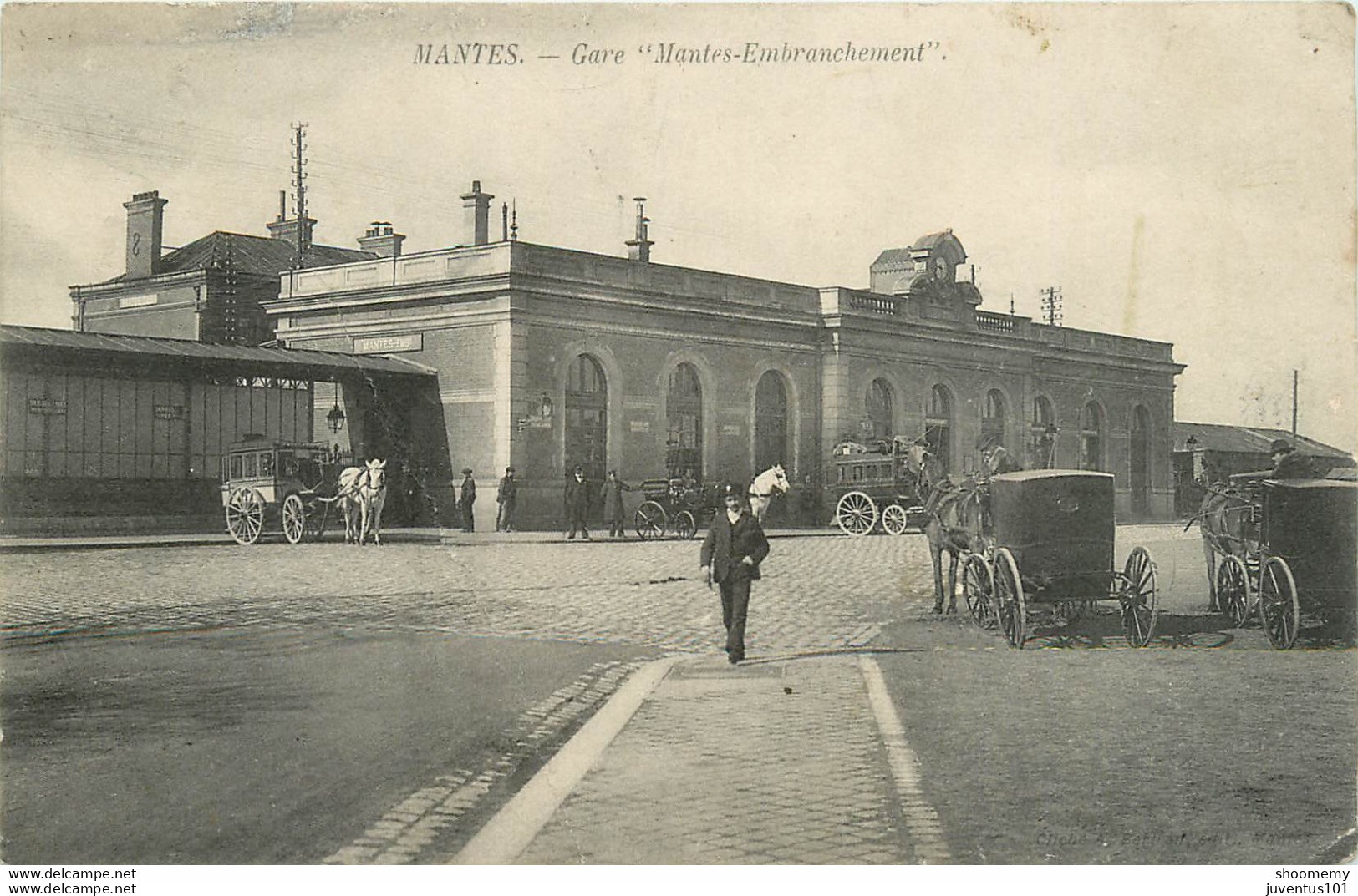 CPA Mantes-Gare Mantes Embranchement    L1105 - Mantes La Ville