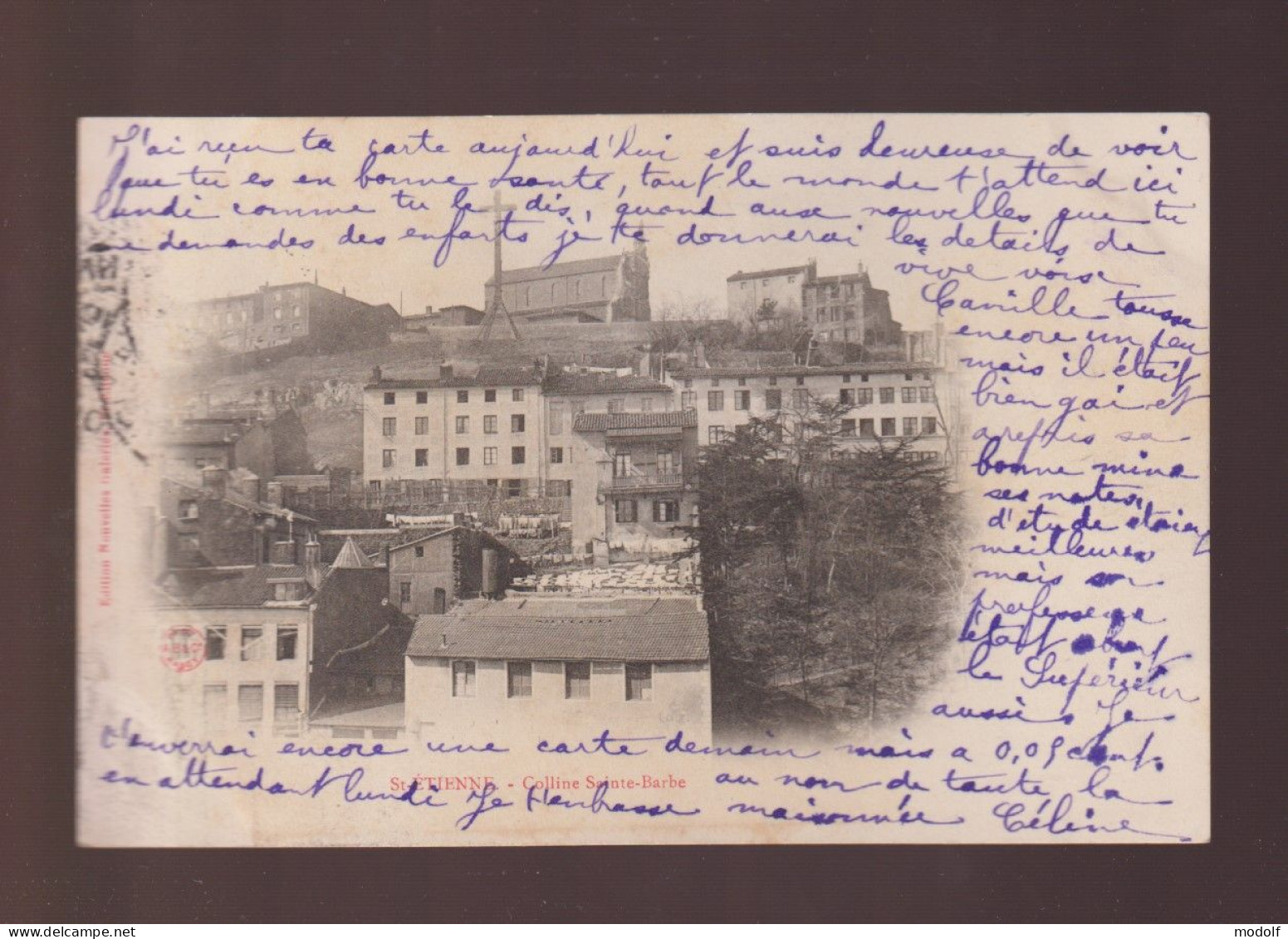 CPA - 42 - St-Etienne - Colline Sainte-Barbe - Précurseur - Circulée En 1908 - Saint Etienne