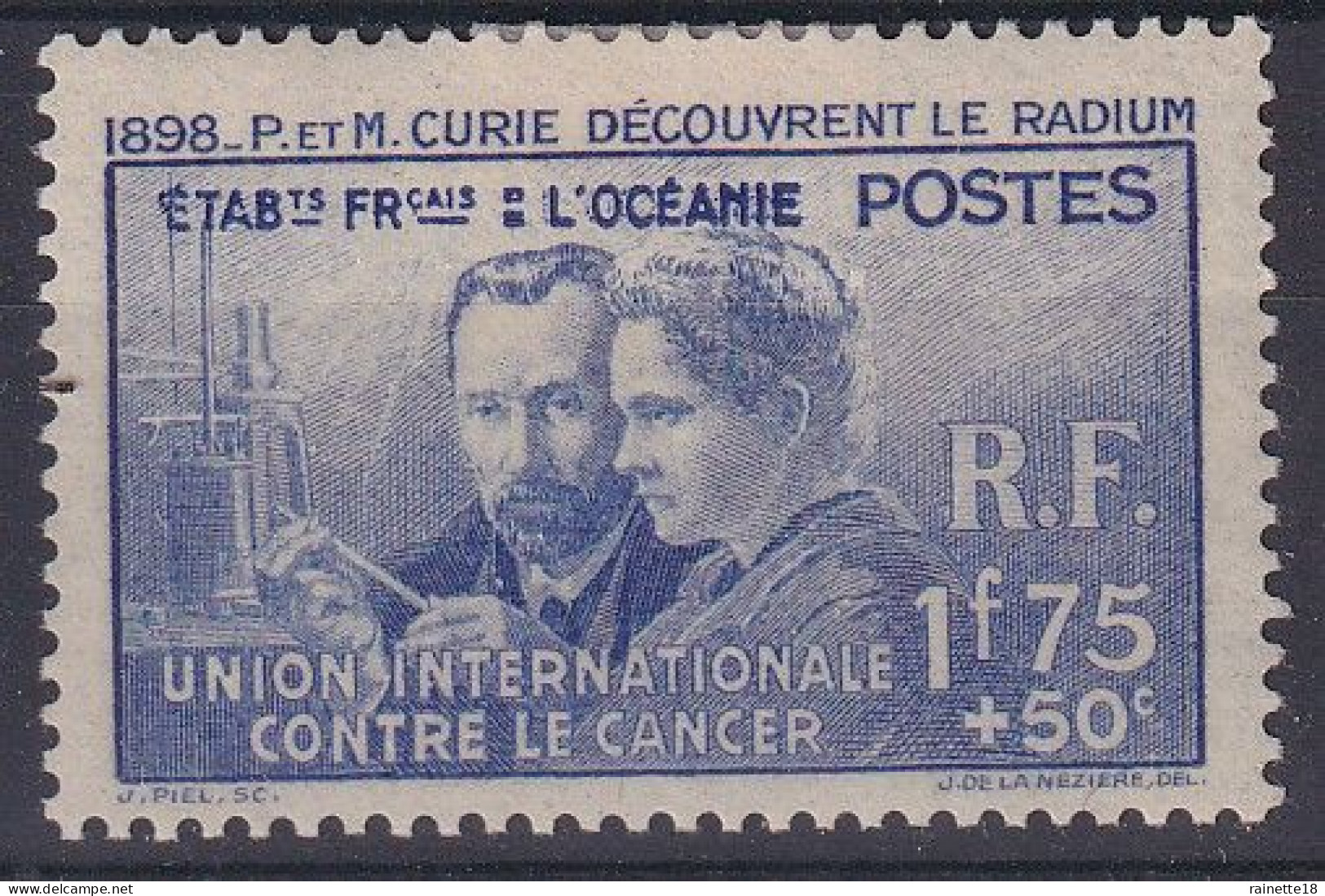 Océanie                                     127 *  Pierre Et Marie Curie - Unused Stamps