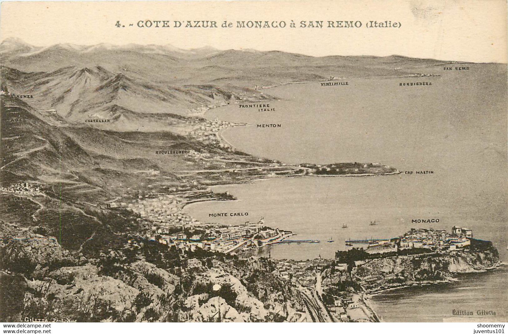 CPA Monaco à San Remo     L1070 - Mehransichten, Panoramakarten