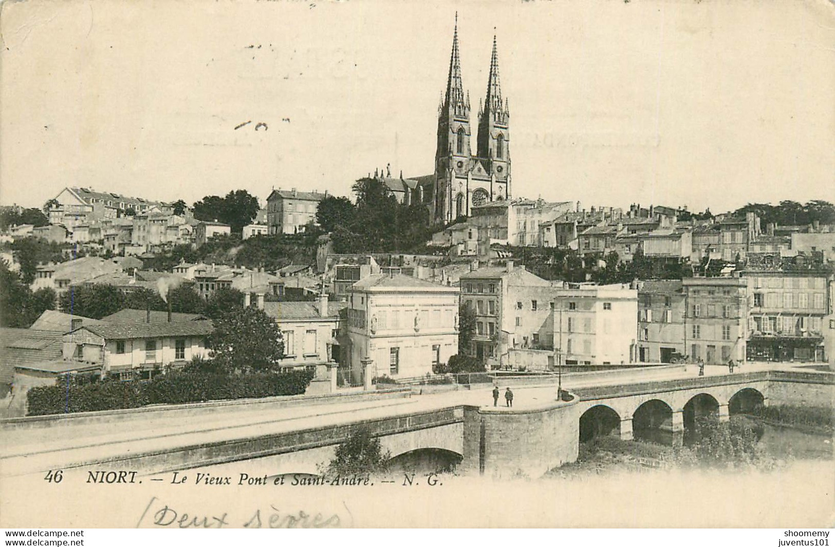 CPA Niort-Le Vieux Pont Et Saint André-46     L2201 - Niort