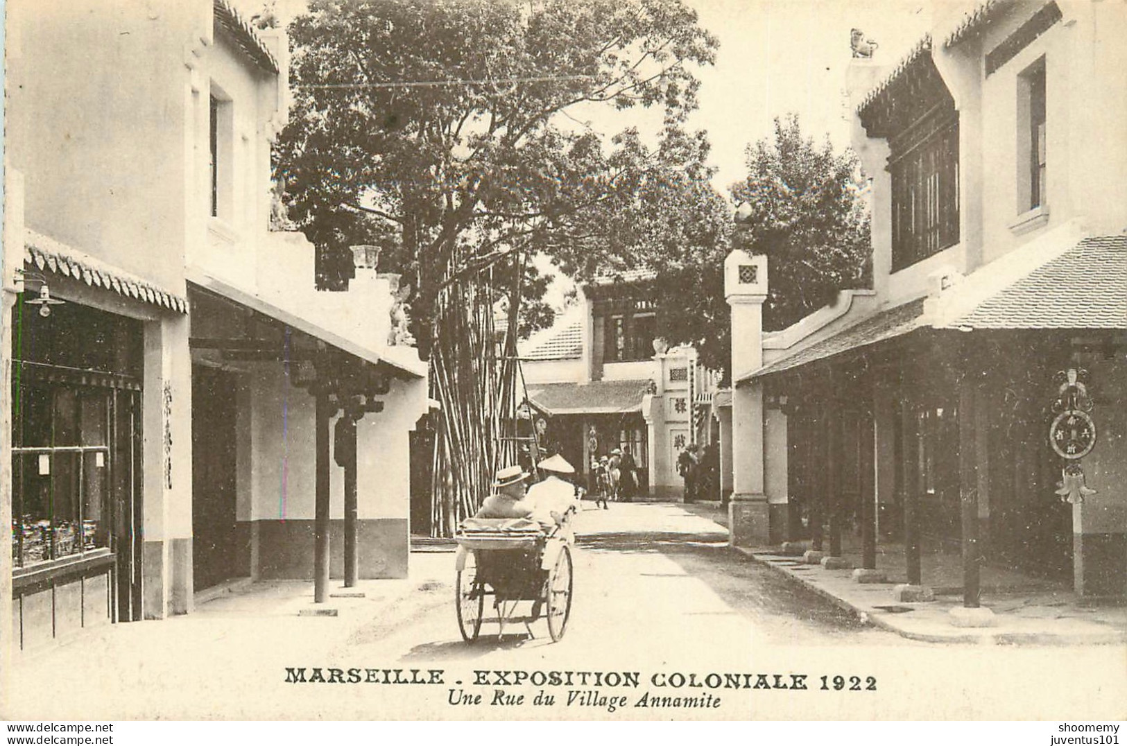 CPA Marseille-Exposition Coloniale 1922-Une Rue Du Village Annamite       L2183 - Expositions Coloniales 1906 - 1922