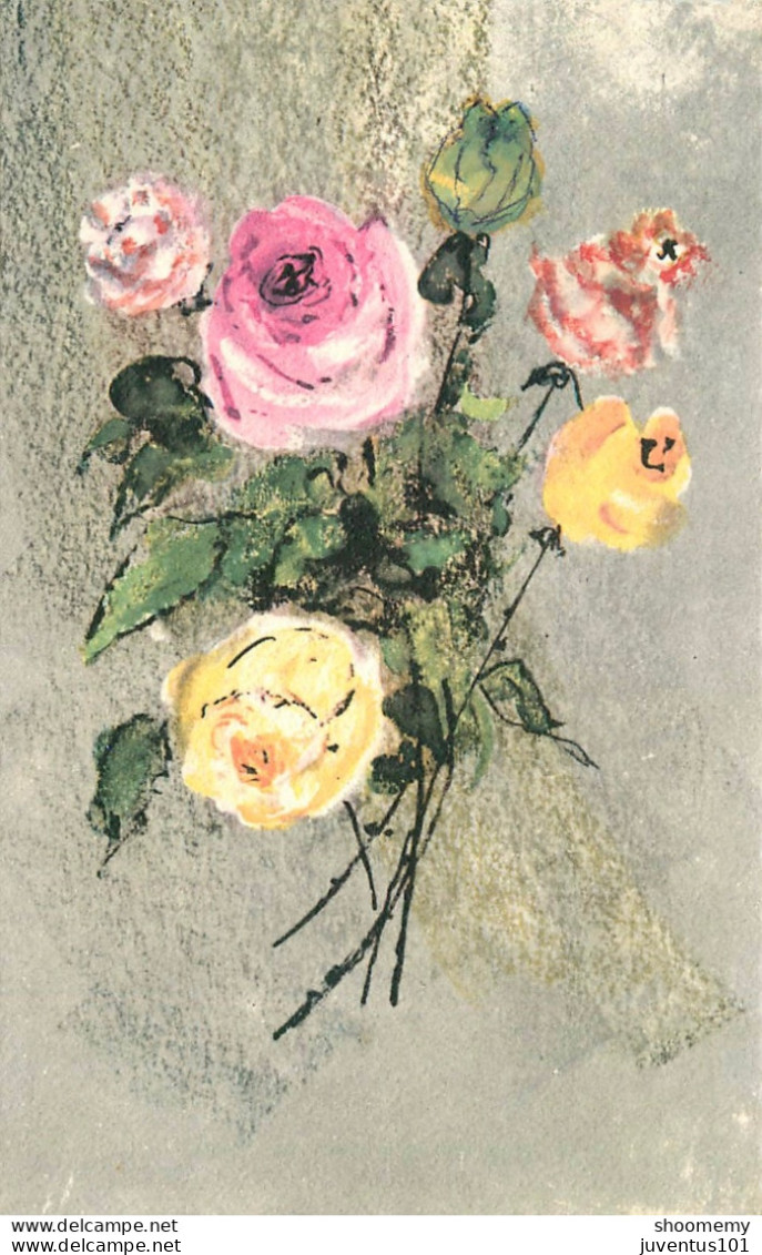 CPA Illustration Fleurs      L2386 - Fleurs