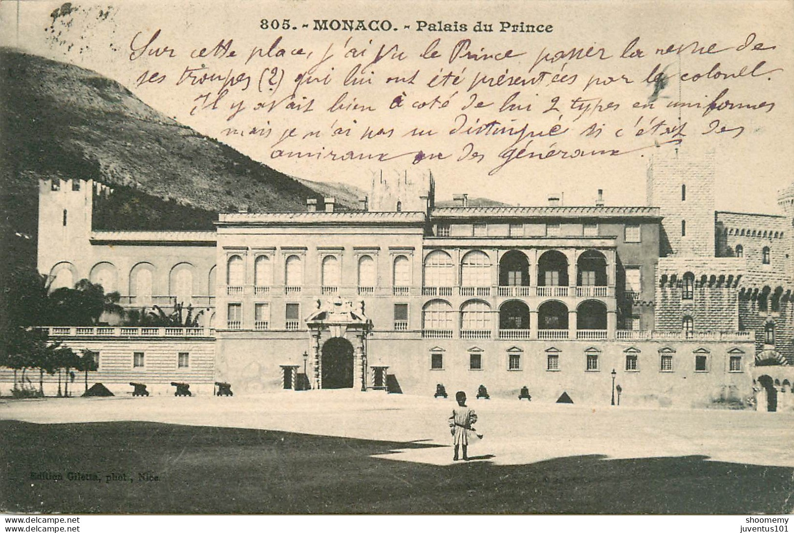 CPA Monaco-Palais Du Prince-805-Timbre       L2354 - Palacio Del Príncipe