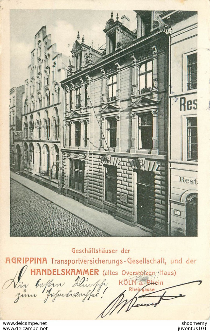 CPA Köln Am Rhein-Handelskammer-Agrippina-Timbre     L1698 - Koeln