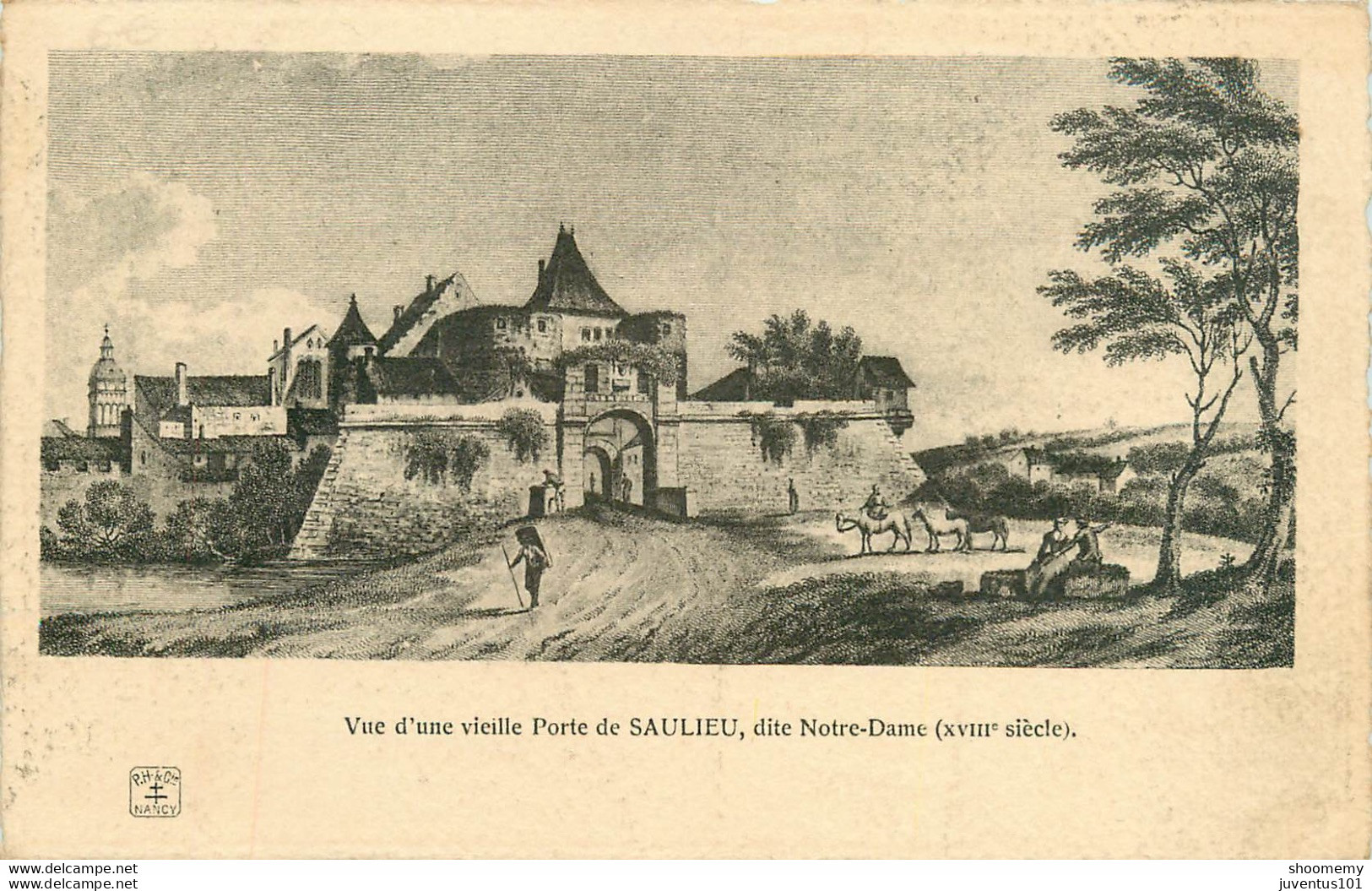 CPA Vue D'une Vieille Porte De Saulieu Dite Notre Dame       L1951 - Saulieu