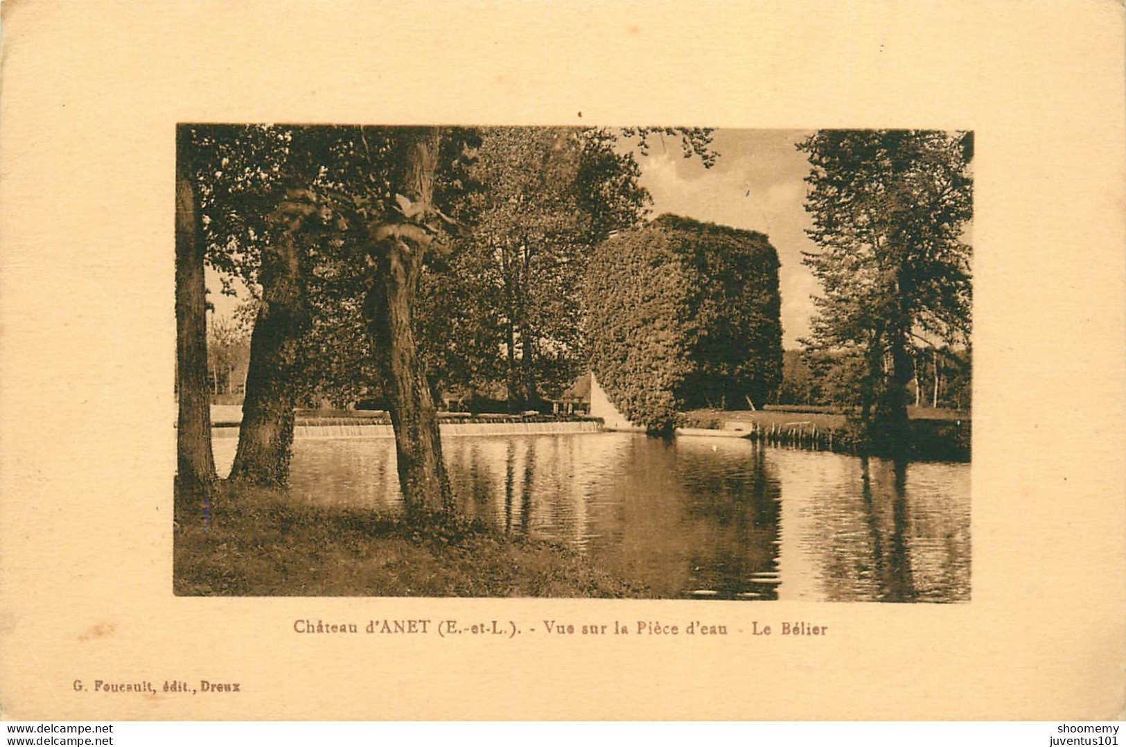 CPA Château D'Anet-vue Sur La Pièce D'eau-le Bélier-Timbre    L2110 - Anet