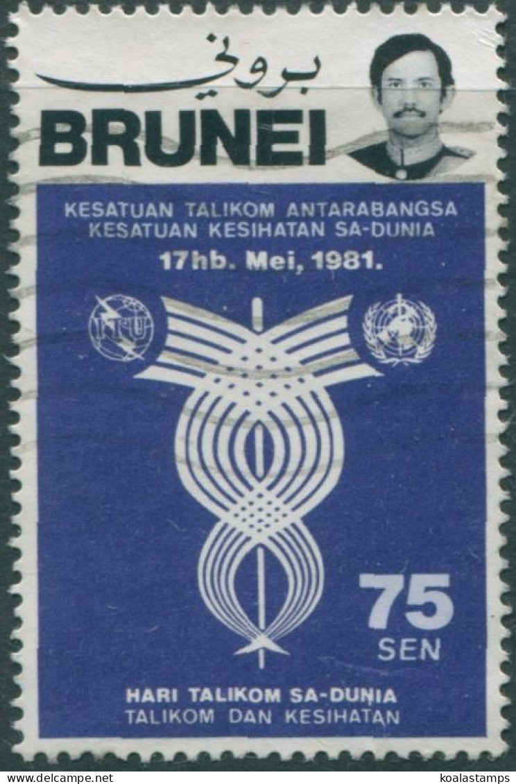 Brunei 1981 SG297 75c World Telecommunications And Health Day FU - Brunei (1984-...)