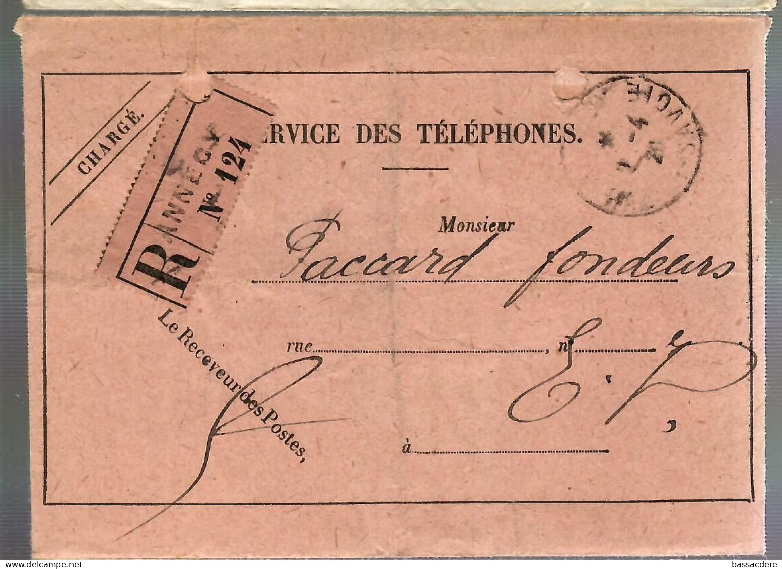 80162 -  SERVICE DU TELEPHONE - 1877-1920: Semi-Moderne