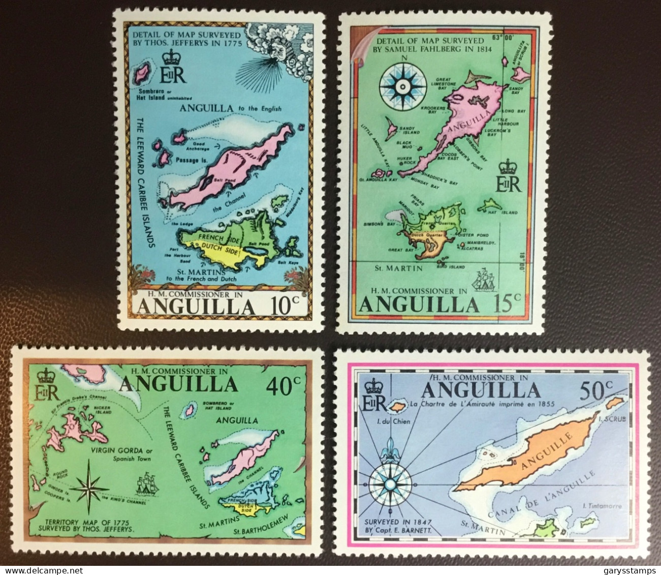 Anguilla 1972 Antique Maps MNH - Anguilla (1968-...)