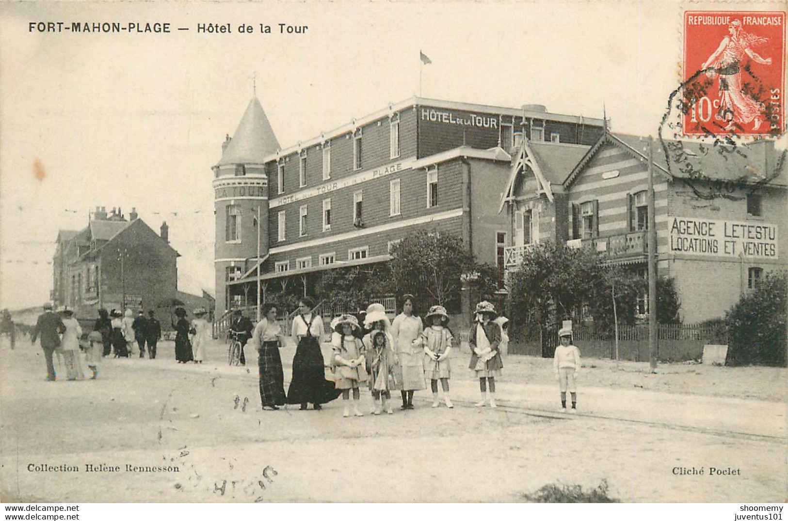 CPA Fort Mahon Plage-Hôtel De La Tour-Timbre    L1706 - Fort Mahon