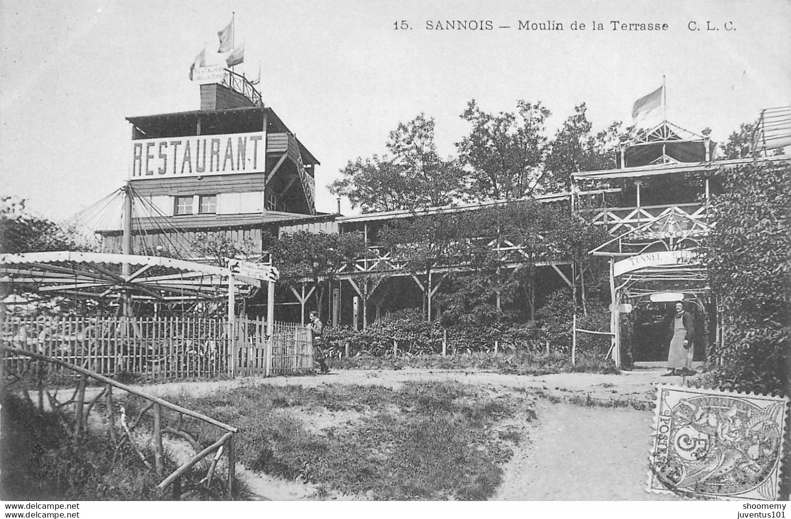 CPA Sannois-Moulin De La Terrasse-15-Timbre   L1706 - Sannois