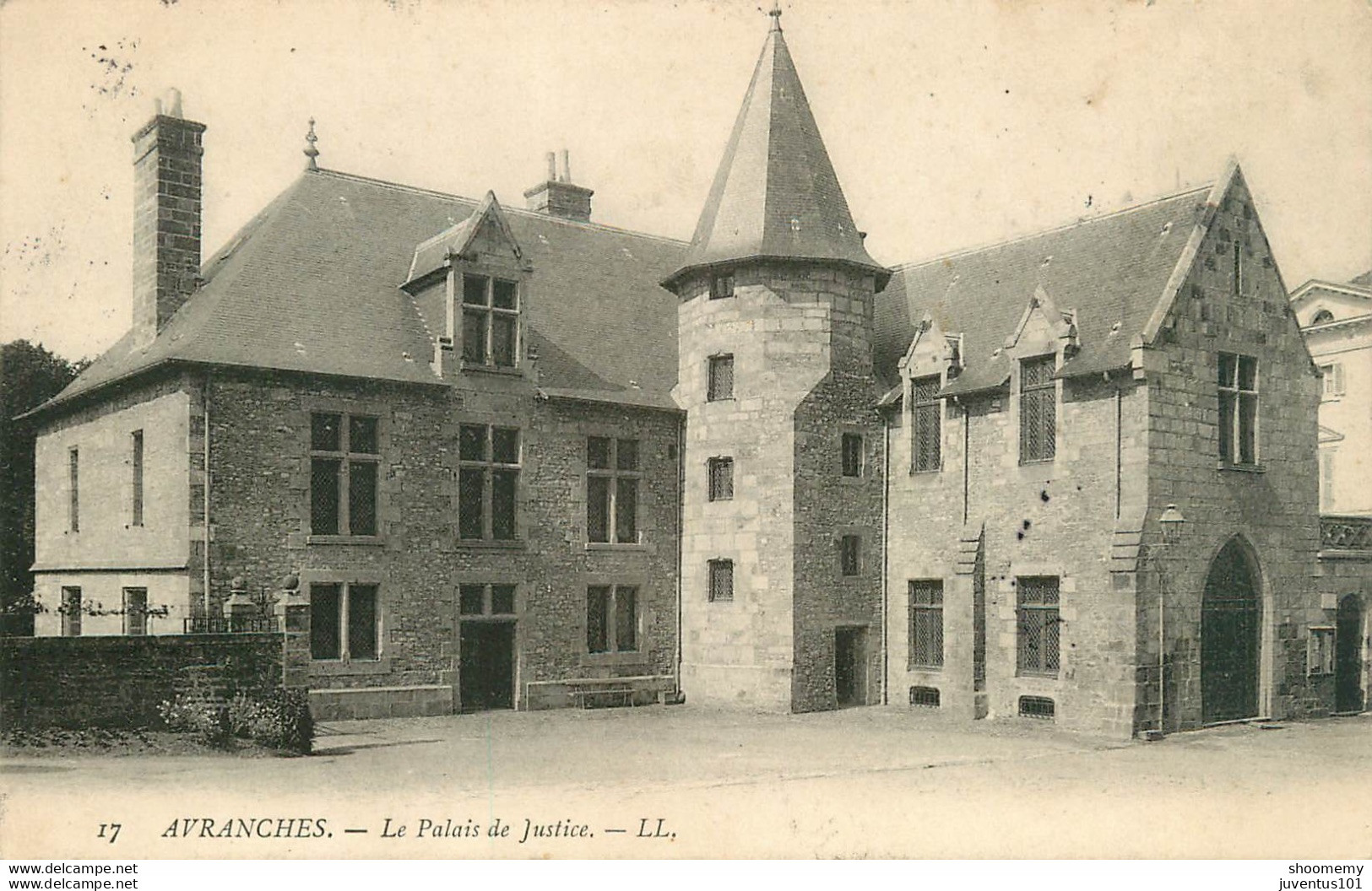 CPA Avranches-Le Palais De Justice-17-Timbre       L1898 - Avranches