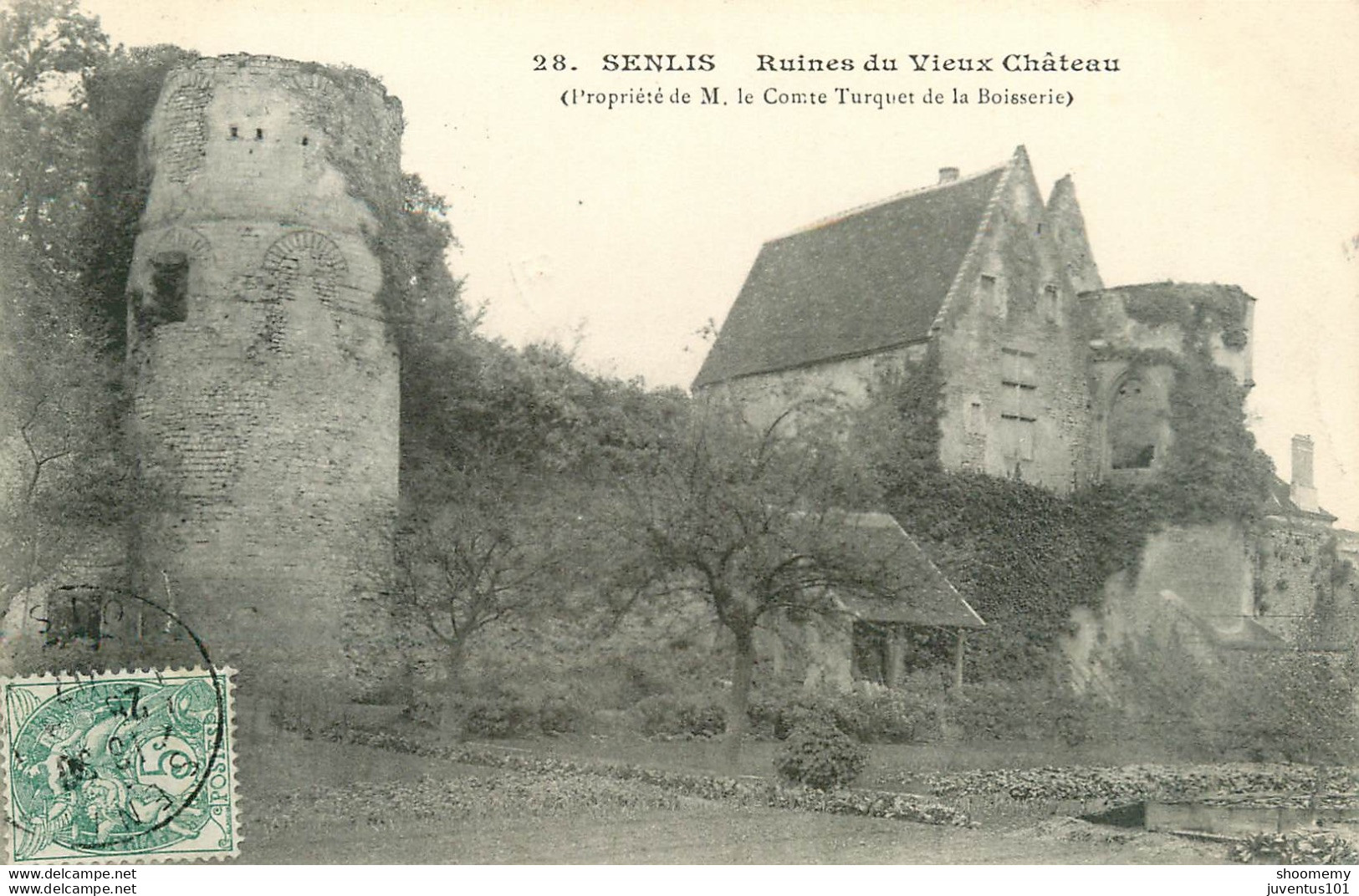 CPA Senlis-Ruines Du Vieux Château-28-Timbre      L1897 - Senlis