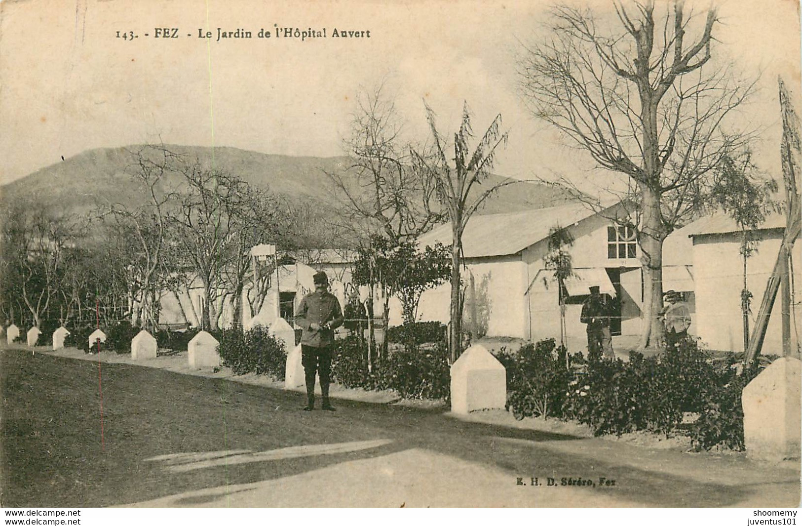 CPA Fez-Le Jardin De L'hôpital Auvert-143    L2049 - Fez (Fès)