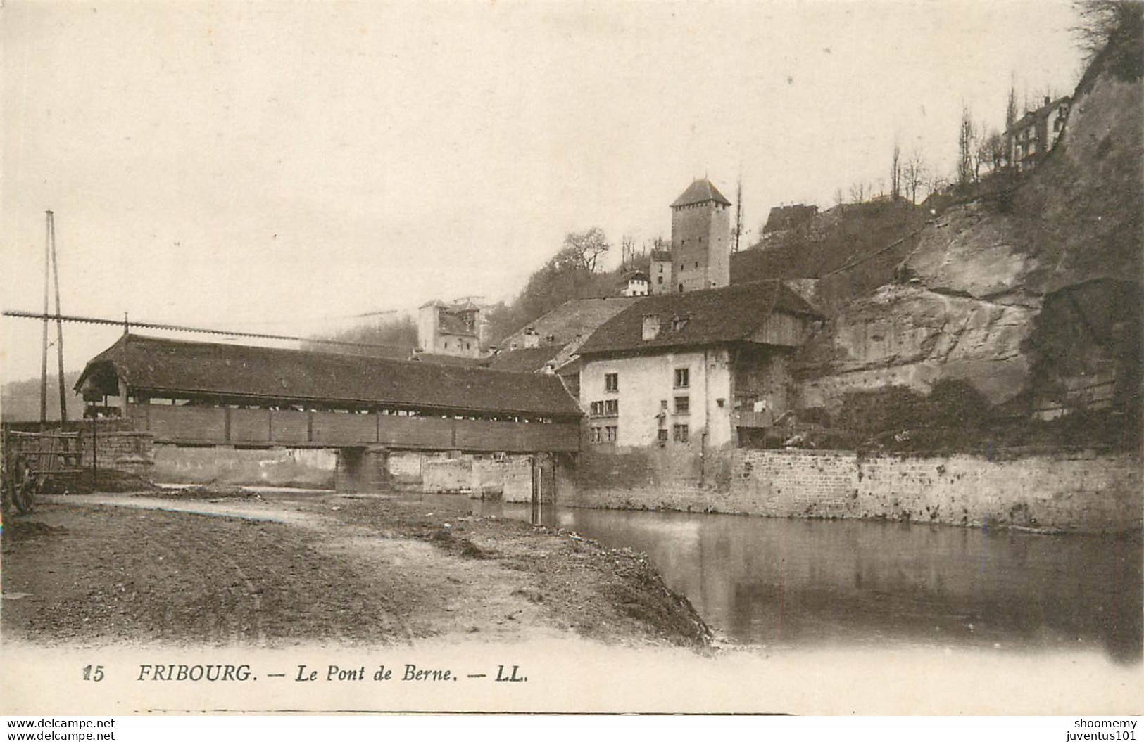 CPA Fribourg-Le Pont De Berne-15    L2050 - Fribourg