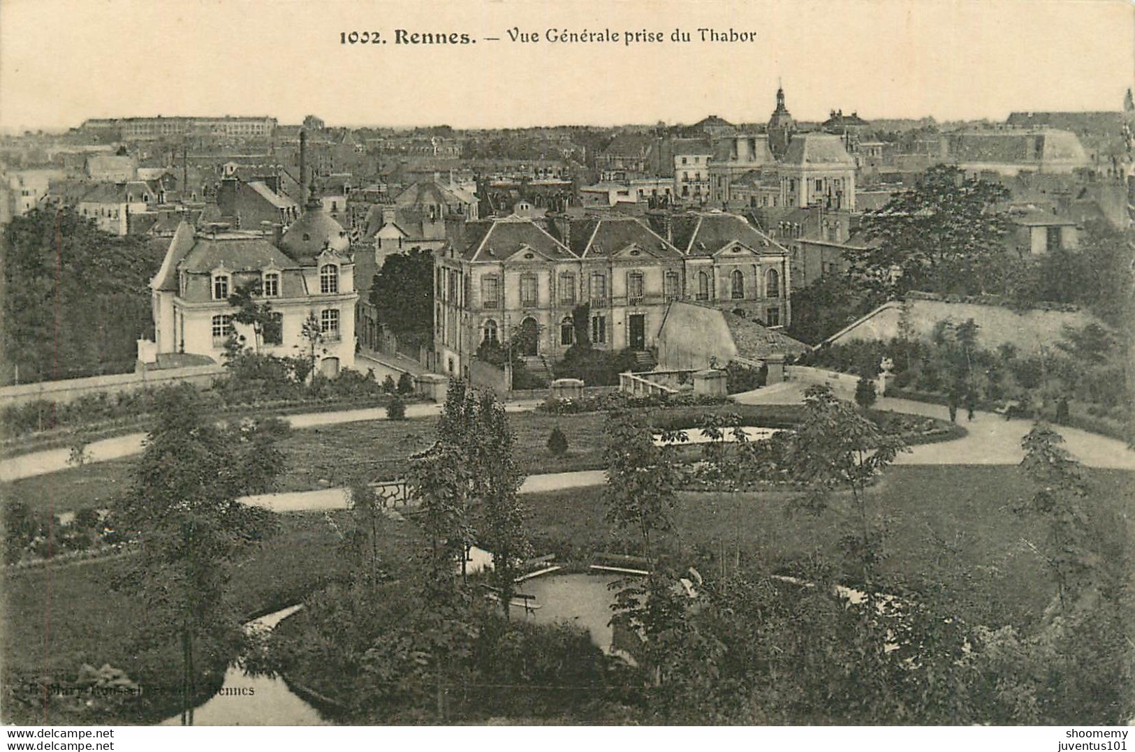 CPA Rennes-Vue Générale Prise Du Thabor-1002        L1667 - Rennes