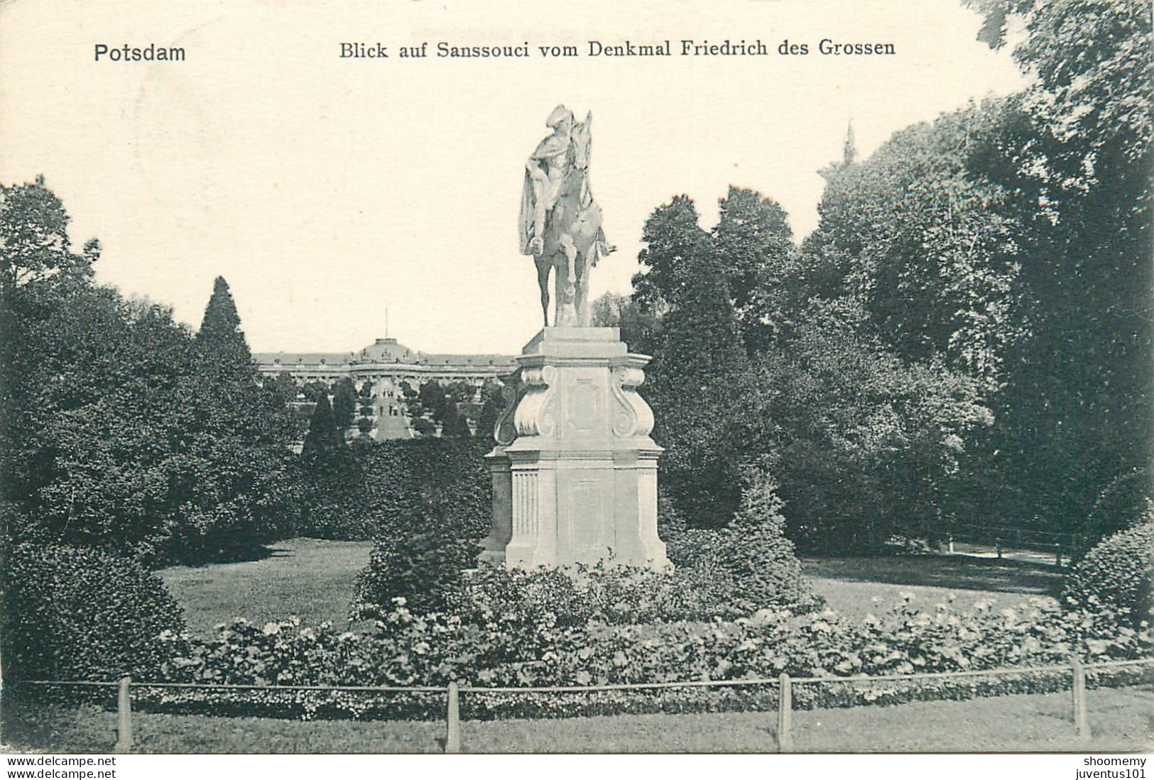 CPA Potsdam-Blick Auf Sanssouci Vom Denkmal Friedrich Des Grossen-Timbre      L2296 - Potsdam