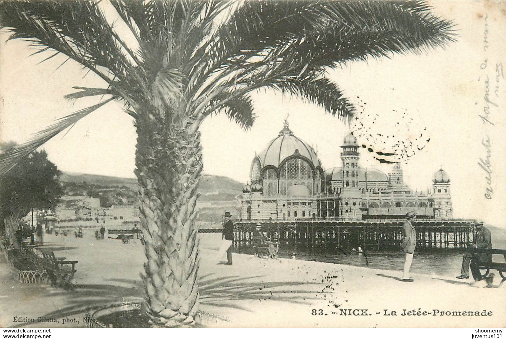 CPA Nice-La Jetée Promenade-Timbre    L2301 - Cartas Panorámicas