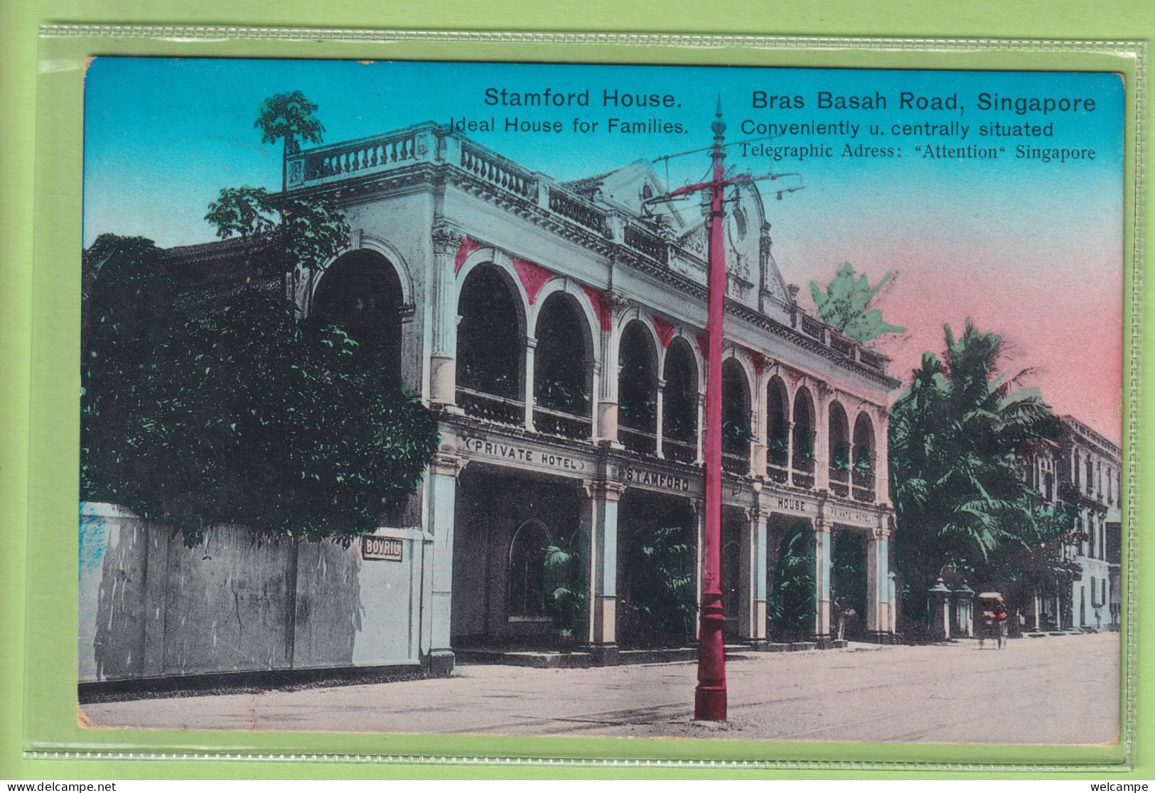 OLD POSTCARD - SINGAPORE - STAMFORD HOUSE  - BRAS BASAH ROAD - Singapur