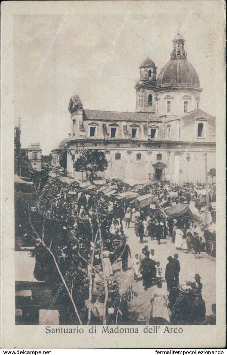 Cs17 Cartolina  Napoli Santuario Di Madonna Dell'arco Campania - Napoli (Napels)