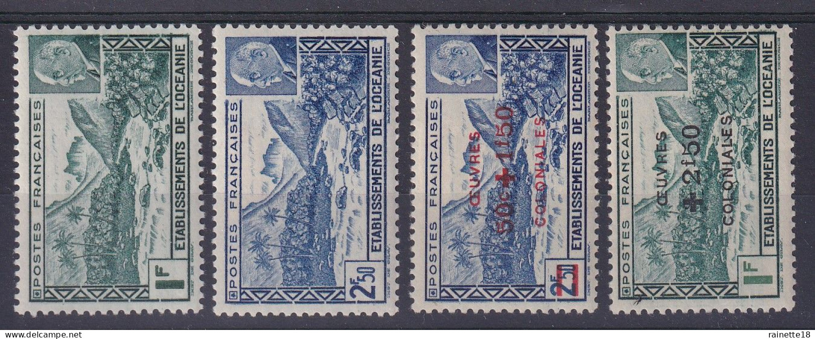 Océanie                                138/139 * - 169/170 * - Unused Stamps