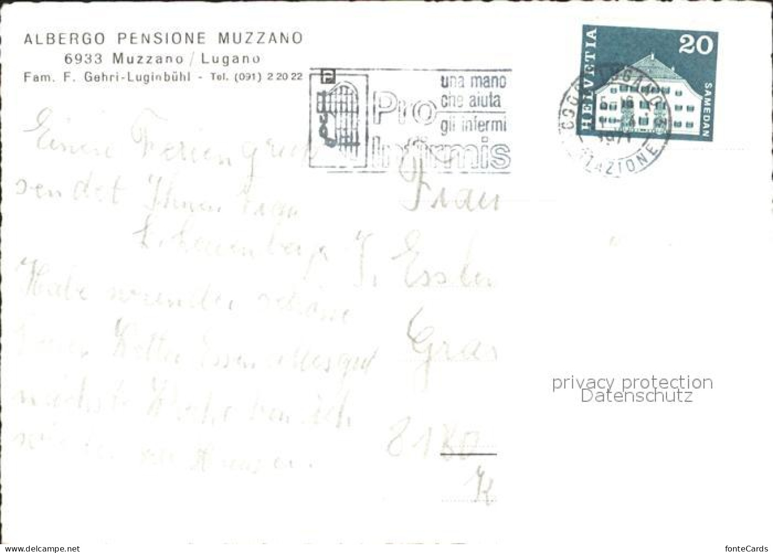 11656298 Muzzano Pension Albergo F. Gehr-Lugenbuehl Muzzano - Other & Unclassified