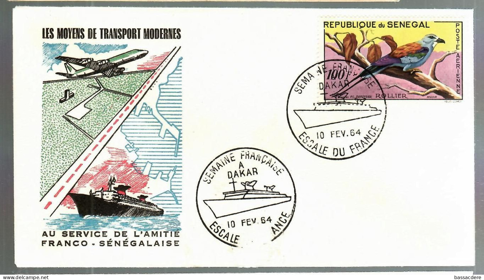 80166 -  Le FRANCE à  DAKAR - Maritime Post