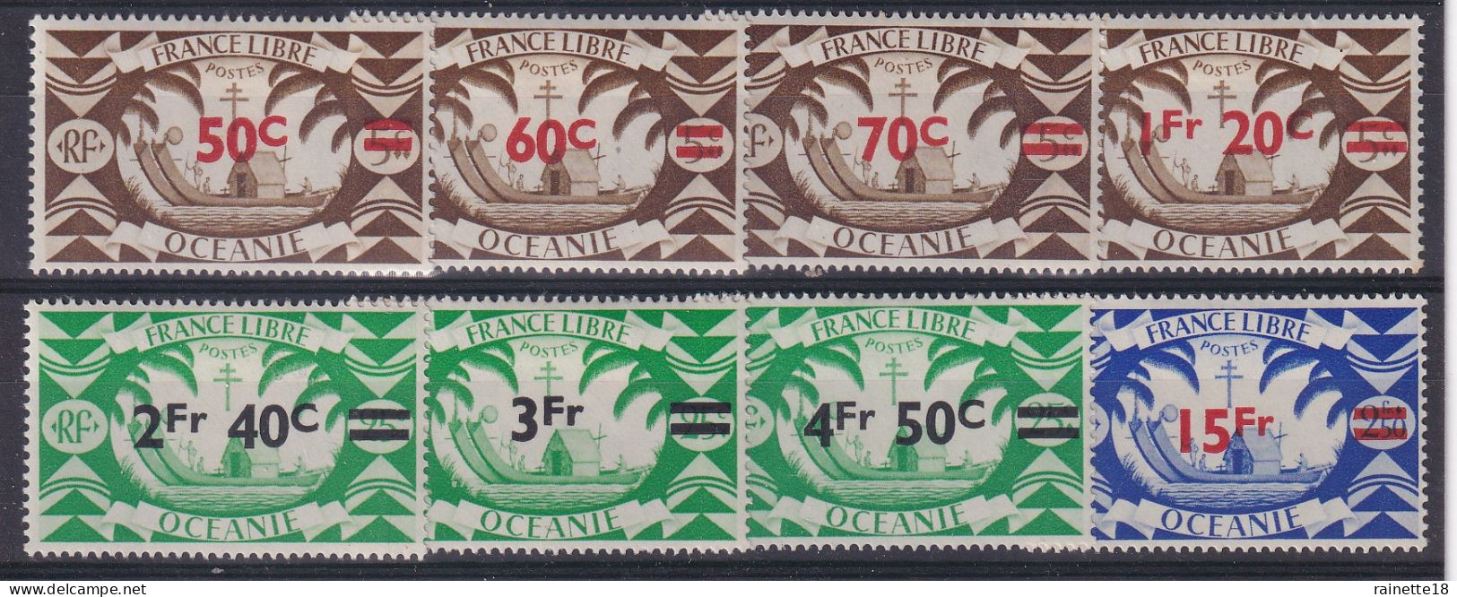 Océanie                                172/179 * - Unused Stamps